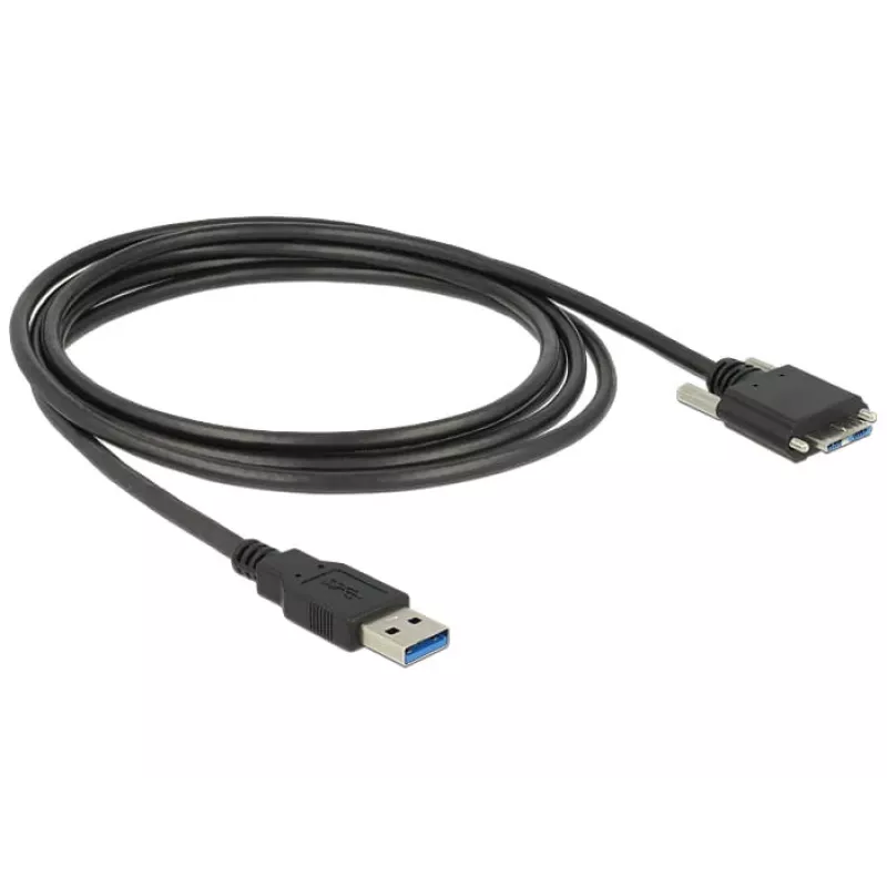 USB kabelis DeLOCK 83599 USB 3.2 Gen 1 3m USB A uz Micro-USB B melns