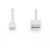 DIGITUS - Lightning kabelis - Lightning (vīr.) uz USB (vīr.) - 1,0 m - dubultā izolācija - balts - veidots - Apple iPad/iPhone/iPod (Lightning) (DB-600106-010-W)