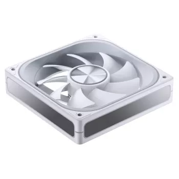 120 mm PWM ARGB dzesēšanas ventilators Jonsbo ZA-120 balts — modelis ZA-120W, PWM vadība, ARGB apgaismojums