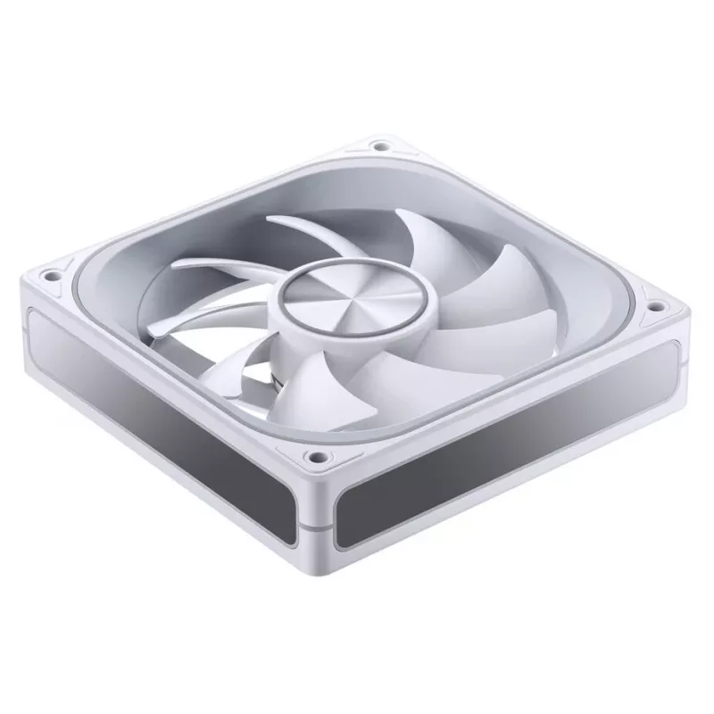 120 mm PWM ARGB dzesēšanas ventilators Jonsbo ZA-120 balts — modelis ZA-120W, PWM vadība, ARGB apgaismojums