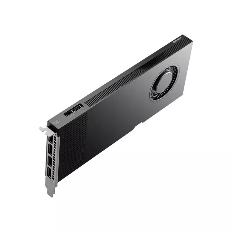 PNY RTX PRO 4000 Blackwell, 24 GB GDDR7 ECC 192-bit, 140W, PCI Express 5.0 x16, 4 x Display Port 2.1, ATX kronšteins, 1x CEM5 16-pin barošanas kabelis, FHML viena slota, maza kaste