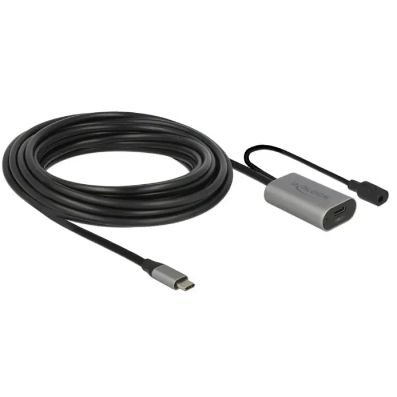 Delock USB-20225 barošanas adapteris pelēks