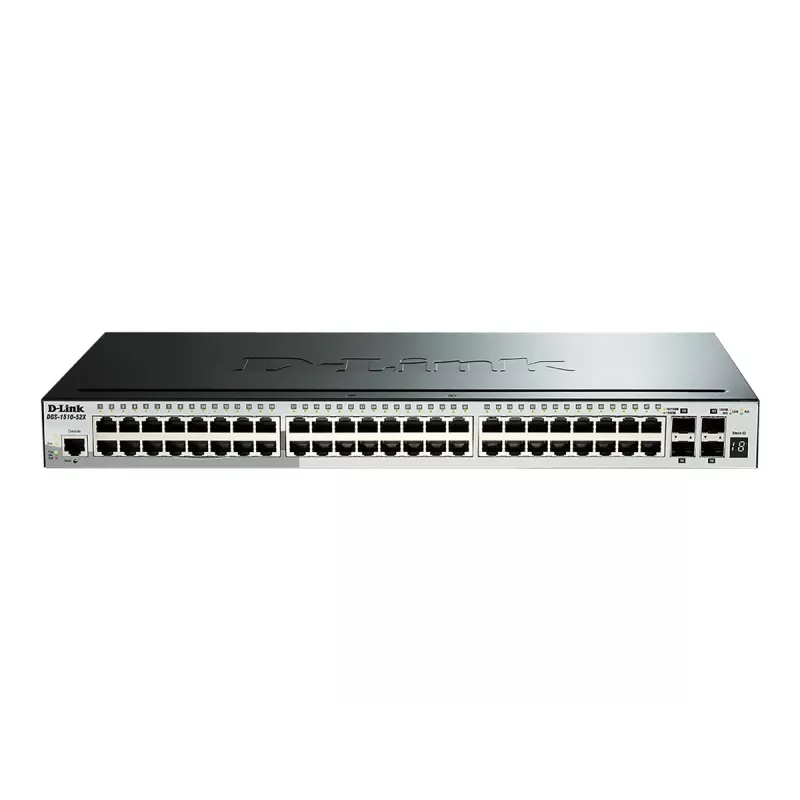 D-Link 52 portu Gigabit kaudzējams viedais pārvaldītais slēdzis ar 4 x 10G SFP+