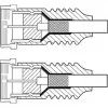 Goobay SAT antenas kabelis (135 dB tips), 4x ekranēts, 5 m, balts - zeltīti kontakti, F-spraudnis > F-spraudnis (70644)