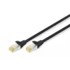 tīkla kabelis Digitus CAT 6A S/FTP RJ-45 7m Melns