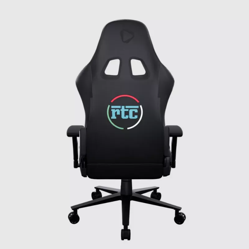 Spēļu krēsls Onex RTC Embrace Hardcore Melns — ergonomisks dizains, regulējams augstums un atgāzšanās