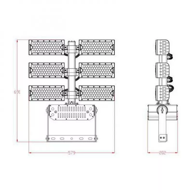Synergy 21 LED Objekt/Stadion Prožektors 720W IP66 cw