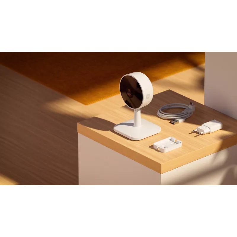 Yale SV-IC-1A-W-EU 1080p IP drošības kamera, 2 MP, 110° redzeslauks, Wi‑Fi, PTZ, divvirzienu audio, nakts redzamība
