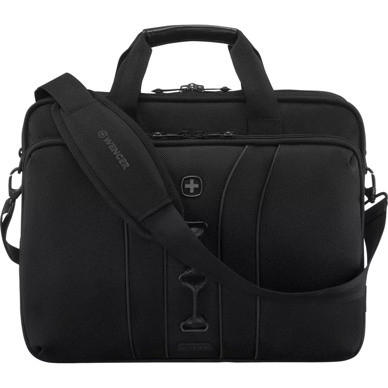 Portatīvā datora maciņš Wenger Legacy Melns Series 16 collas — piemērots līdz 40,6 cm, melns