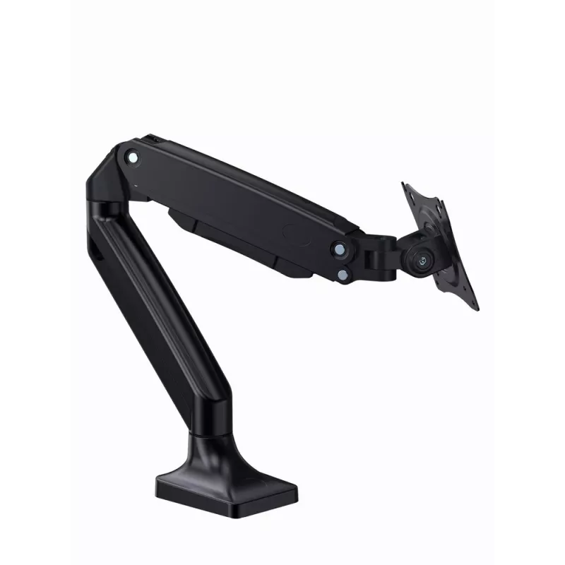 Monitora stiprinājums GEMBIRD MA-DA1-03 17–35 collu ekrāniem, 10 kg, VESA 75x75–100x100, skava/caurlaide, melns