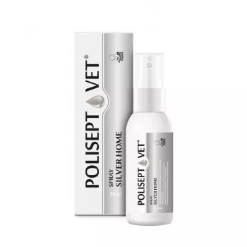 Brūču aerosols JM Sante Polisept Vet 50 ml suņiem un kaķiem, 50 ml plastmasas pudele