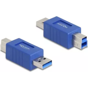 DeLOCK 67213 kabeļu dzimuma mainītājs USB Type-A USB Type-B zils