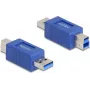 DeLOCK 67213 kabeļu dzimuma mainītājs USB Type-A USB Type-B zils