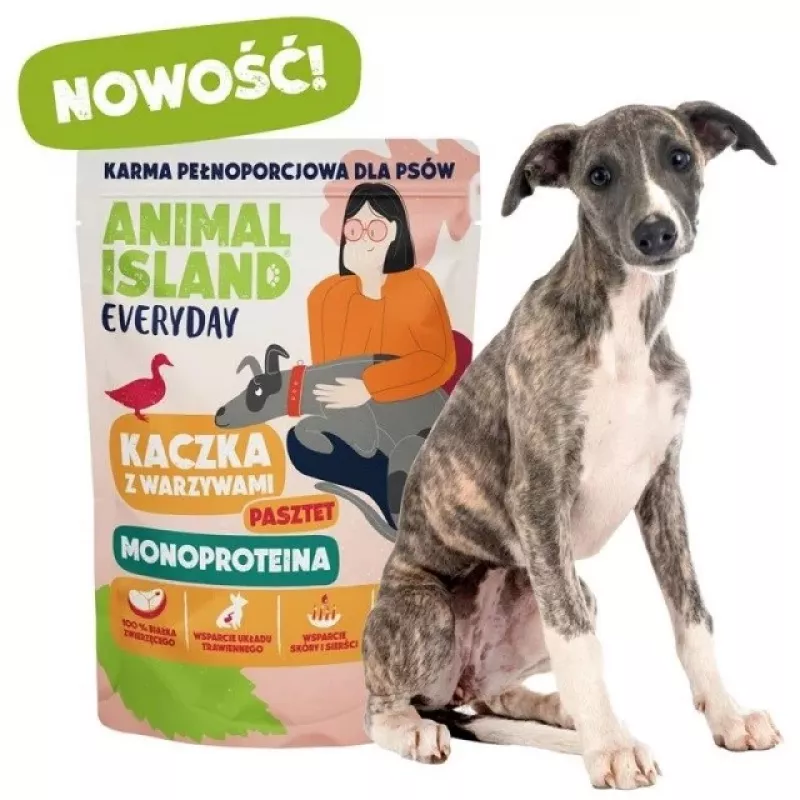 ANIMAL ISLAND Monoproteīns teļa gaļa/pīle/tītars suņu barība 9×300g