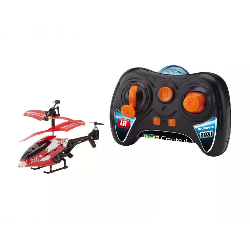 RC helikopters Revell TOXI ar elektrisko dzinēju, LiPo 75 mAh, 15 g, balts/sarkans/melns