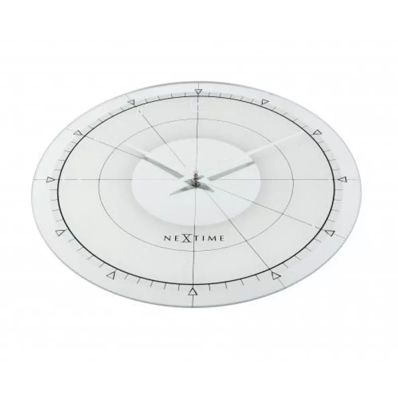 NeXtime klok 8125 Fancy Round, Ø43 cm, sienas, balts/sudrabs