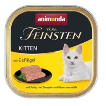 Mitrā kaķu barība animonda Vom Feinsten Junior ar vistu 100 g — augšanas periods, 10% olbaltumvielu, 7% tauku
