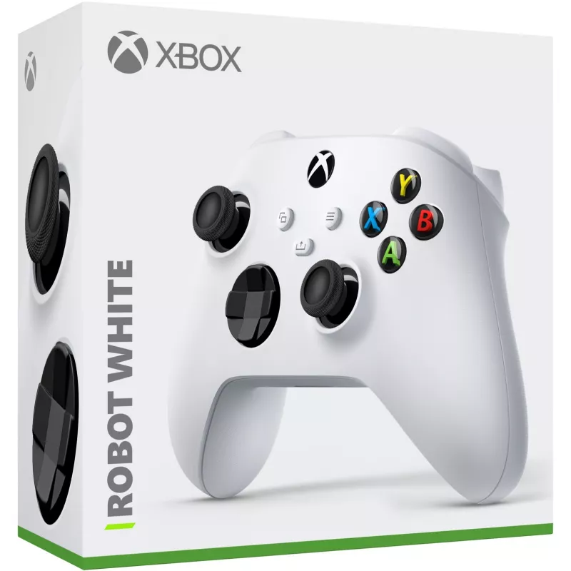 Microsoft Xbox Wireless Controller - Game Pad - Wireless - Bluetooth - Robot balta - for PC, Microsoft Xbox One, Android, Microsoft Xbox Series S, Microsoft Xbox Series X