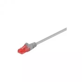 Wentronic Goobay CAT 6 komutācijas kabelis, U/UTP, pelēks, 5 m - LSZH bez halogēna, varš (93673)