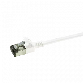 LogiLink Ultraflex SlimLine - komutācijas kabelis - RJ-45 (V) uz RJ-45 (V) - 3 m - 3,8 mm - ekranēts PIMF - CAT 6a - ekranēts, bez halogēna, formēts - balts, RAL 9010