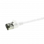 LogiLink Ultraflex SlimLine - komutācijas kabelis - RJ-45 (V) uz RJ-45 (V) - 3 m - 3,8 mm - ekranēts PIMF - CAT 6a - ekranēts, bez halogēna, formēts - balts, RAL 9010