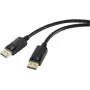 Renkforce DisplayPort savienojuma kabelis DisplayPort spraudnis, DisplayPort spraudnis 2,00 m Melns RF-5245268 DisplayPort 1.2 DisplayPort kabelis (RF-5245268)