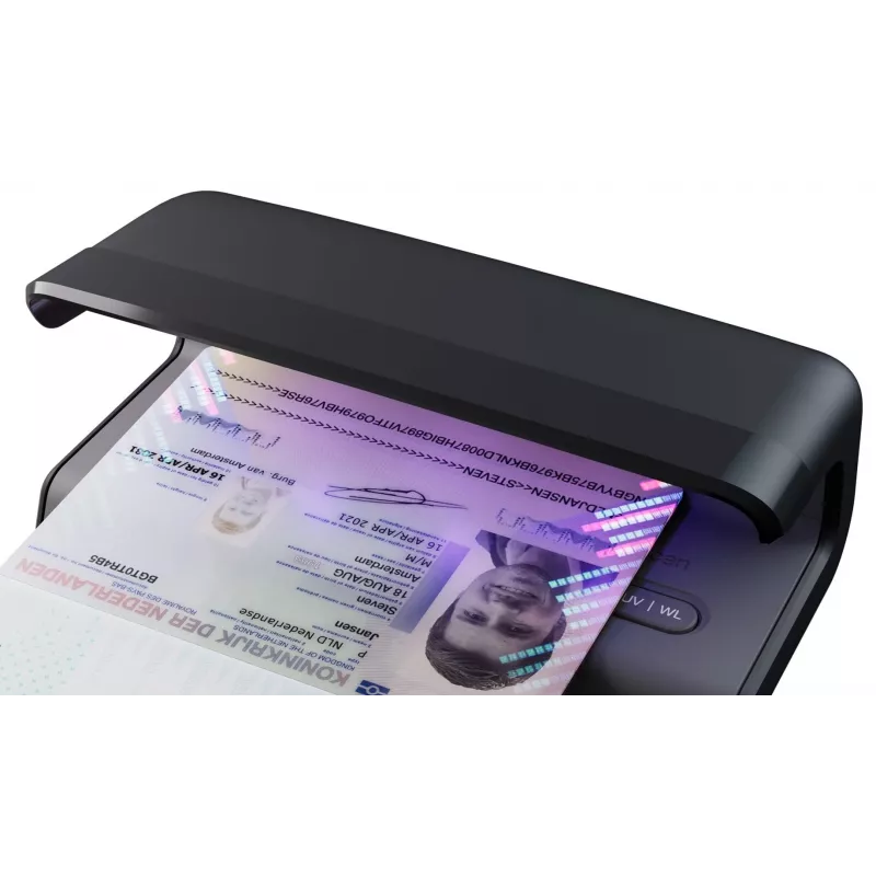 Viltotu banknošu detektors Safescan 131-0723 melns, vairāku valūtu UV