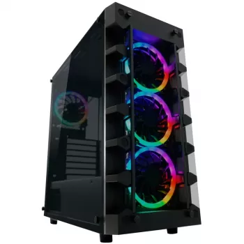LC Power Gaming 709B Solar_System_X - Tornis - ATX - bez barošanas bloka - Melns - USB/Audio (LC-709B-ON)