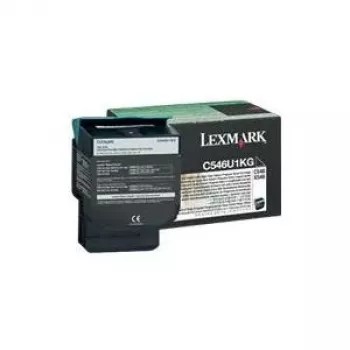 Lexmark Toner C546U1KG - Melns - Ietilpība: 8 000 lappuses (C546U1KG)