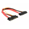 SATA kabelis DeLOCK 84362 0.2m sarkans