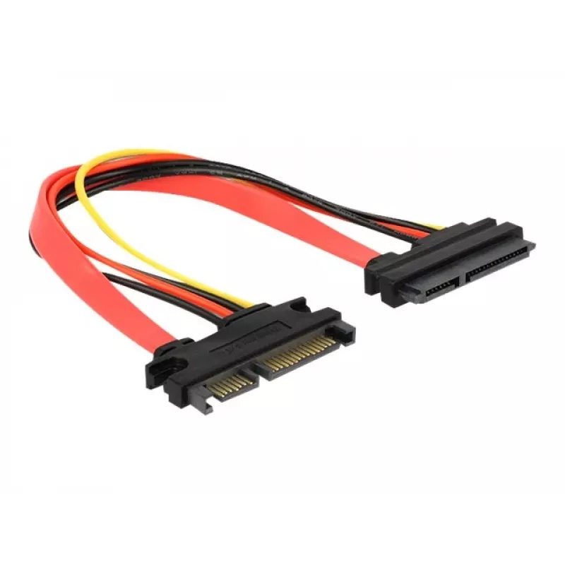 SATA kabelis DeLOCK 84362 0.2m sarkans
