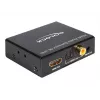 HDMI stereo / 5.1 kanālu audio ekstraktors 4K, adapteris melns