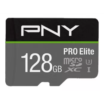 MicroSDXC zibatmiņas karte PNY PRO Elite 128 GB UHS-I modelis P-SDU128V31100PRO-GE