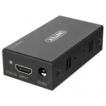 Unitek HDMI pagarinātājs pa Ethernet, 60M, V100A