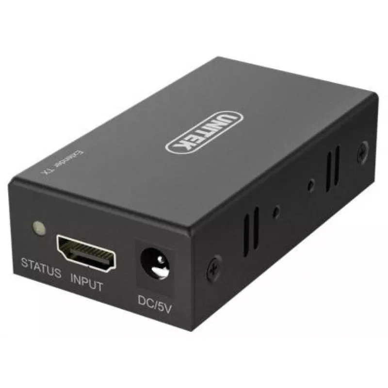 Unitek HDMI pagarinātājs pa Ethernet, 60M, V100A