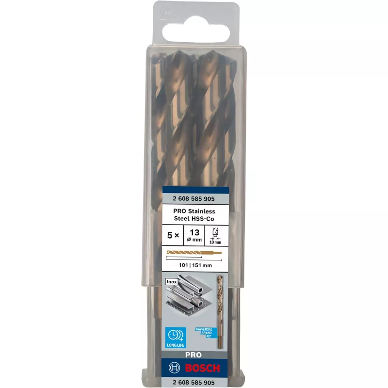 Urbju komplekts Bosch HSS Cobalt 2608585905, 5 gab.