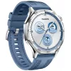 Viedpulkstenis HUAWEI WATCH GT5 46mm — 1,43 collu AMOLED, GPS, 524 mAh, nerūsējošā tērauda korpuss, zila austa siksniņa