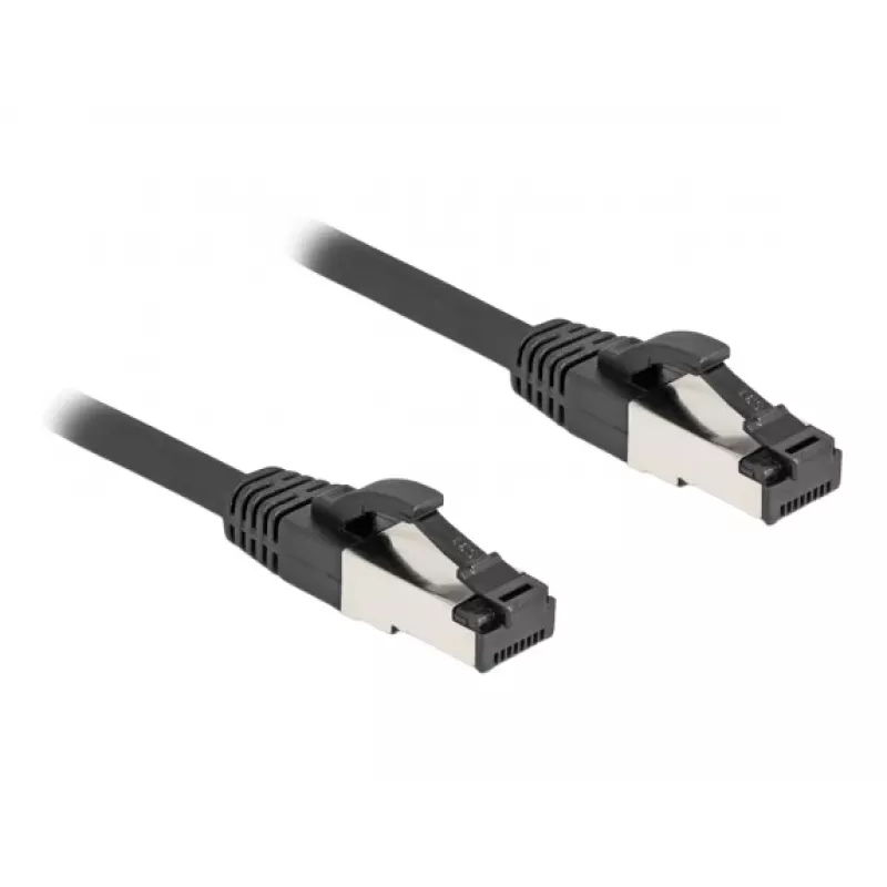 Tīkla kabelis DeLOCK 80566 RJ-45 Cat8.1 0,25 m Melns