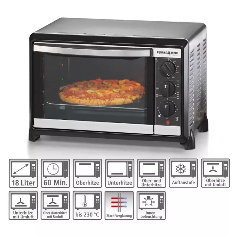 Mini cepeškrāsns Rommelsbacher BG 1055/E