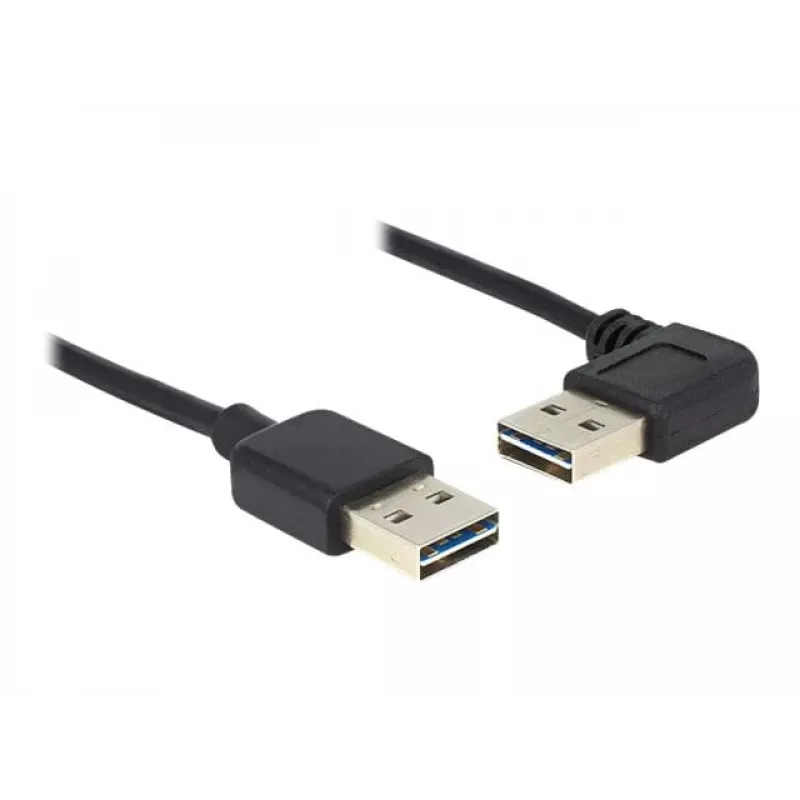 USB kabelis DeLOCK 5m USB 2.0 A tēviņš/tēviņš 90°