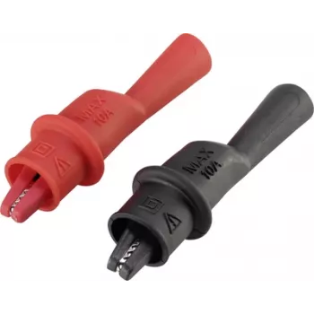VOLTCRAFT Krokodilklemme Plug 2 mm CAT III 1000 V, CAT IV 600 V Melns, Sarkans MSK-111 (VC-8085005)