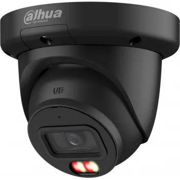 IP drošības kamera DAHUA IPC-HDW3849QM-S-IL — kupolveidīga, iekštelpām/ārā, pie griestiem, vadu, 6 MP (3288 × 1850), melna