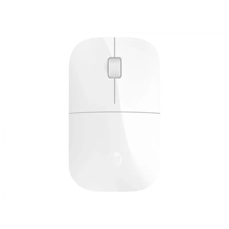 HP Z3700 baltā bezvadu pele, piemērota abām rokām, optiskā, RF bezvadu, 1200 DPI, balta