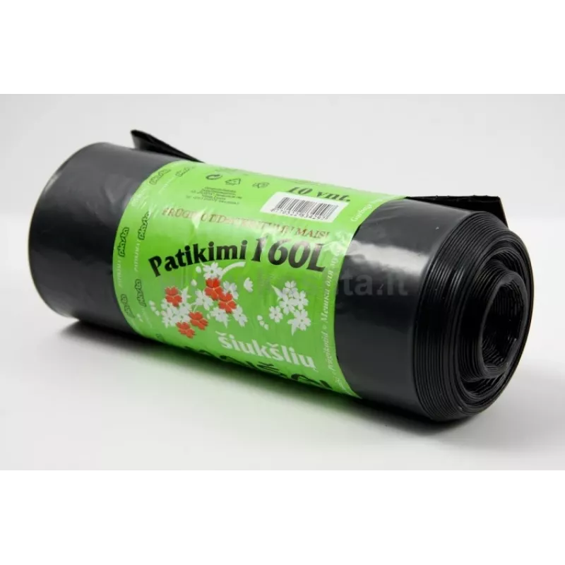 Atkritumu maisi Plasta Prof., 160l/10gab., 40mikr., LDPE