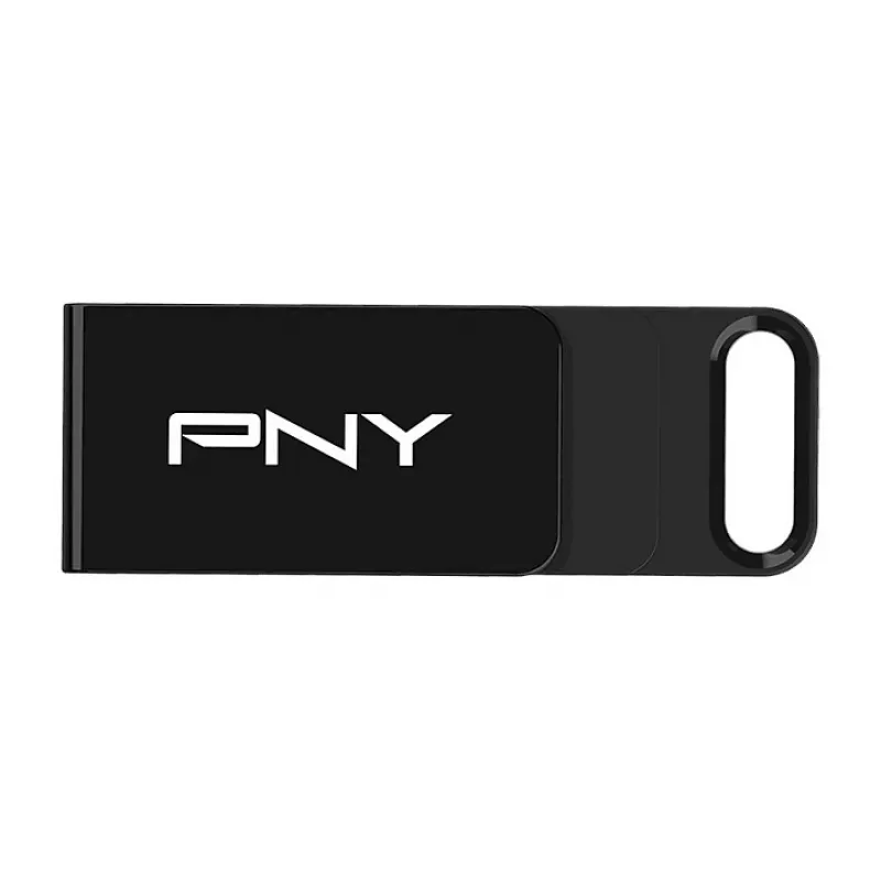 PNY Elite, 128 GB, USB Type-C, 3.2 Gen 1 (3.1 Gen 1), 120 MB/s, Dia, Melna