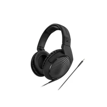Vadu studijas austiņas Sennheiser HD 200 PRO — slēgtas apļveida, 32 Ω, 20–20000 Hz, 2 m kabelis, 3,5 mm, melnas