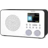 Interneta radio TECHNISAT VIOLA 2 C IR — Analogā & digitālā uztvērēja, DAB+/FM, Wi‑Fi, 3 W, 2,4 collu TFT, 3,5 mm, melns/baltss