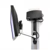 Ergotron LX HD sienas stiprinājuma šarnīrsavienojuma svira - Montāžas komplekts (šarnīrsavienojuma svira, rokturis) televizoram (noliekšana un pagriešana) - Alumīnijs - Ekrāna izmērs: līdz 106,7 cm (līdz 106,70 cm (42 inch)) - montāžas aparatūra