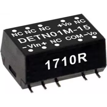 MEAN WELL DETN01L-12 barošanas bloks un sprieguma pārveidotājs 1 W (DETN01L-12)