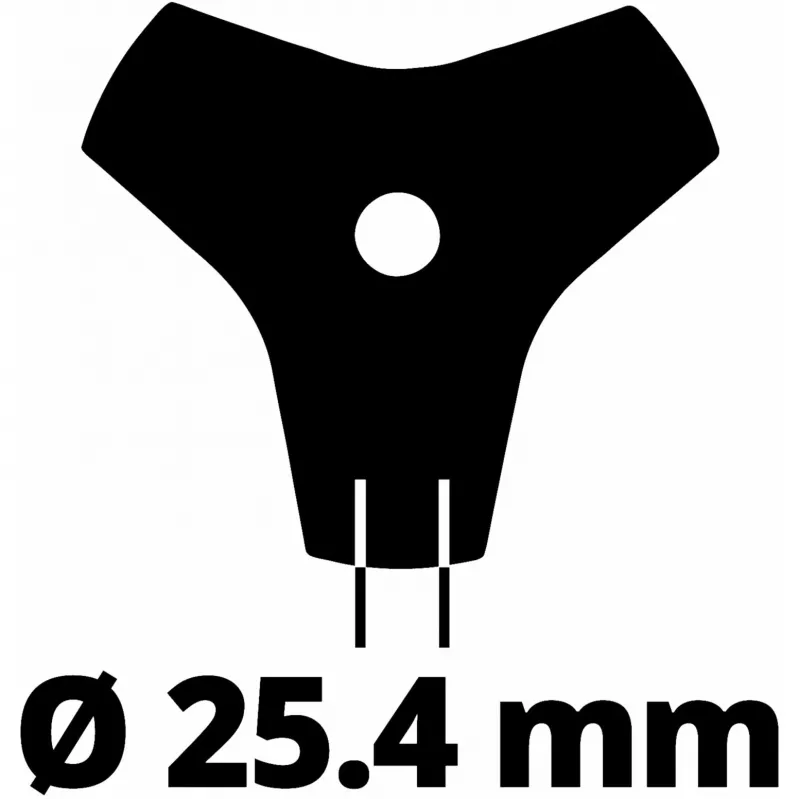 Krūmgrieža asmens Einhell 3405083 Nerūsējošais tērauds 20 cm Melns